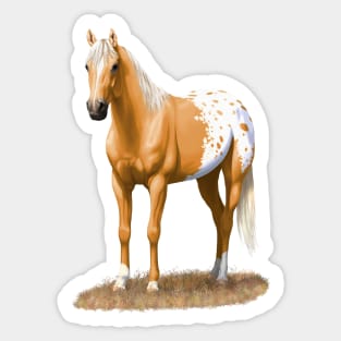 Palomino Quarter Horse Appaloosa Stallion Sticker